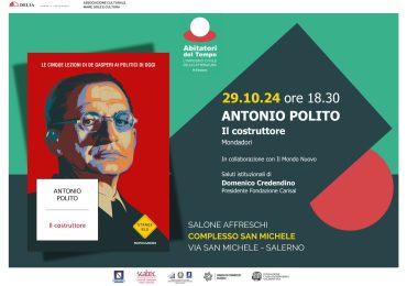 𝐀𝐧𝐭𝐨𝐧𝐢𝐨 𝐏𝐨𝐥𝐢𝐭𝐨 alla III edizione di "𝐀𝐛𝐢𝐭𝐚𝐭𝐨𝐫𝐢 𝐝𝐞𝐥 𝐭𝐞𝐦𝐩𝐨. L’impegno civile della letteratura."