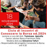 Prima lezione del ciclo di Conoscere la Borsa