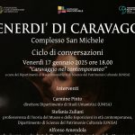 Proseguono gli incontri di gennaio de I Venerdì di Caravaggio tra conversazioni, musica e teatro